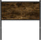 vidaXL - Hoofdbord - 90 - cm - bewerkt - hout - en - staal - gerookt - eikenkleurig
