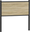 vidaXL - Hoofdbord - 90 - cm - bewerkt - hout - en - staal - sonoma - eikenkleurig