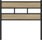 vidaXL - Hoofdbord - 90 - cm - ijzer - en - bewerkt - hout - sonoma - eikenkleurig