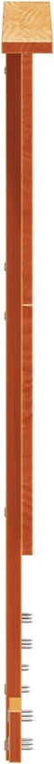 vidaXL - Hoofdbord - 90 - cm - massief - grenenhout - wasbruin
