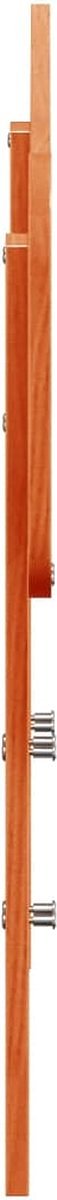 vidaXL - Hoofdbord - 90 - cm - massief - grenenhout - wasbruin
