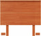 vidaXL - Hoofdbord - 90 - cm - massief - grenenhout - wasbruin