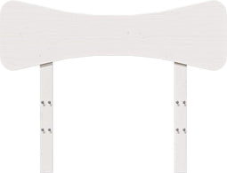 vidaXL - Hoofdbord - 90 - cm - massief - grenenhout - wit