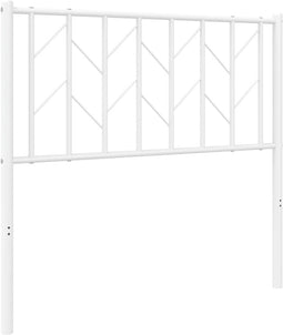 vidaXL - Hoofdbord - 90 - cm - metaal - wit