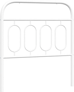 vidaXL - Hoofdbord - 90 - cm - metaal - wit