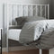 vidaXL - Hoofdbord - 90 - cm - metaal - wit
