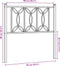 vidaXL - Hoofdbord - 90 - cm - metaal - wit