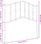 vidaXL - Hoofdbord - 90 - cm - metaal - wit
