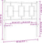 vidaXL - Hoofdbord - 90 - cm - metaal - wit