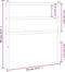 vidaXL - Hoofdbord - 90 - cm - metaal - wit