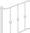 vidaXL - Hoofdbord - 90 - cm - metaal - wit