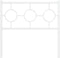 vidaXL - Hoofdbord - 90 - cm - metaal - wit