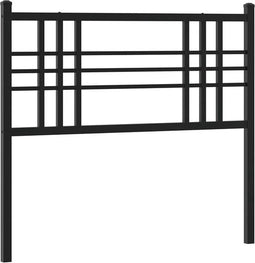 vidaXL - Hoofdbord - 90 - cm - metaal - zwart