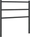 vidaXL - Hoofdbord - 90 - cm - metaal - zwart