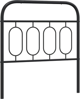 vidaXL - Hoofdbord - 90 - cm - metaal - zwart