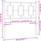 vidaXL - Hoofdbord - 90 - cm - metaal - zwart