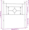 vidaXL - Hoofdbord - 90 - cm - metaal - zwart