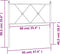 vidaXL - Hoofdbord - 90 - cm - metaal - zwart