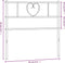 vidaXL - Hoofdbord - 90 - cm - metaal - zwart