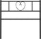 vidaXL - Hoofdbord - 90 - cm - metaal - zwart