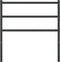 vidaXL - Hoofdbord - 90 - cm - metaal - zwart