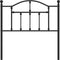 vidaXL - Hoofdbord - 90 - cm - metaal - zwart