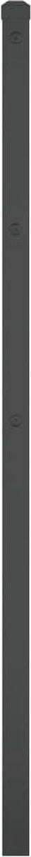 vidaXL - Hoofdbord - 90 - cm - metaal - zwart