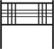 vidaXL - Hoofdbord - 90 - cm - metaal - zwart