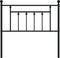 vidaXL - Hoofdbord - 90 - cm - metaal - zwart