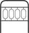 vidaXL - Hoofdbord - 90 - cm - metaal - zwart