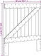vidaXL - Hoofdbord - 90x104 - cm - massief - grenenhout