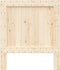 vidaXL - Hoofdbord - 90x104 - cm - massief - grenenhout