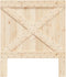 vidaXL - Hoofdbord - 90x104 - cm - massief - grenenhout