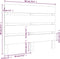 vidaXL - Hoofdbord - 90x3x80 - cm - massief - grenenhout