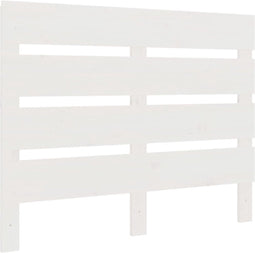 vidaXL - Hoofdbord - 90x3x80 - cm - massief - grenenhout - wit