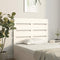 vidaXL - Hoofdbord - 90x3x80 - cm - massief - grenenhout - wit