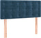 vidaXL - Hoofdbord - 90x5x78/88 - cm - fluweel - donkerblauw