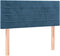 vidaXL - Hoofdbord - 90x5x78/88 - cm - fluweel - donkerblauw