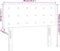 vidaXL - Hoofdbord - 90x5x78/88 - cm - fluweel - donkerblauw