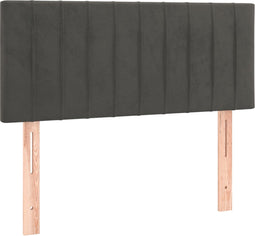 vidaXL - Hoofdbord - 90x5x78/88 - cm - fluweel - donkergrijs