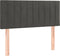 vidaXL - Hoofdbord - 90x5x78/88 - cm - fluweel - donkergrijs