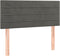 vidaXL - Hoofdbord - 90x5x78/88 - cm - fluweel - donkergrijs