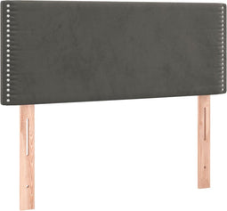 vidaXL - Hoofdbord - 90x5x78/88 - cm - fluweel - donkergrijs