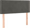 vidaXL - Hoofdbord - 90x5x78/88 - cm - fluweel - donkergrijs