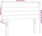 vidaXL - Hoofdbord - 90x5x78/88 - cm - fluweel - donkergrijs