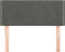 vidaXL - Hoofdbord - 90x5x78/88 - cm - fluweel - donkergrijs
