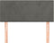 vidaXL - Hoofdbord - 90x5x78/88 - cm - fluweel - donkergrijs