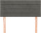 vidaXL - Hoofdbord - 90x5x78/88 - cm - fluweel - donkergrijs