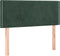 vidaXL - Hoofdbord - 90x5x78/88 - cm - fluweel - donkergroen