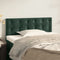 vidaXL - Hoofdbord - 90x5x78/88 - cm - fluweel - donkergroen
